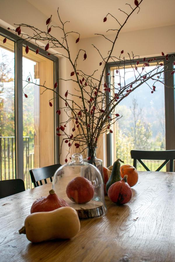 Modern Alpine Monsalbius Chalet Baske Ostarije Esterno foto